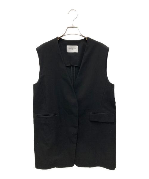 UNITED ARROWS TOKYO（ユナイテッドアローズトウキョウ）UNITED ARROWS TOKYO (ユナイテッドアローズトウキョウ) ポリエステルロングジレ ブラック サイズ:36の古着・服飾アイテム