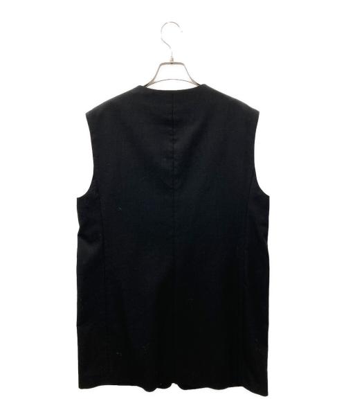 UNITED ARROWS TOKYO（ユナイテッドアローズトウキョウ）UNITED ARROWS TOKYO (ユナイテッドアローズトウキョウ) ポリエステルロングジレ ブラック サイズ:36の古着・服飾アイテム