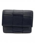 BOTTEGA VENETAボッテガベネタ）の古着「カセットトリフォールドウォレット」｜ネイビー