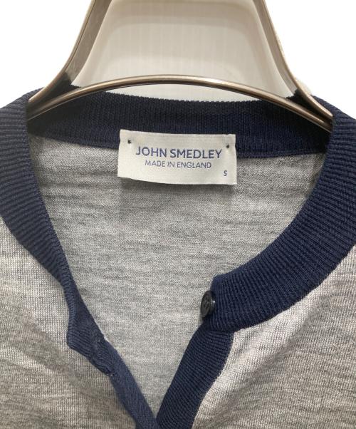 JOHN SMEDLEY（ジョンスメドレー）JOHN SMEDLEY (ジョンスメドレー) ウールカーディガン グレー サイズ:Sの古着・服飾アイテム