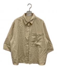 INED（イネド）の古着「辛口モードなワイドスリーブシャツ」｜ベージュ