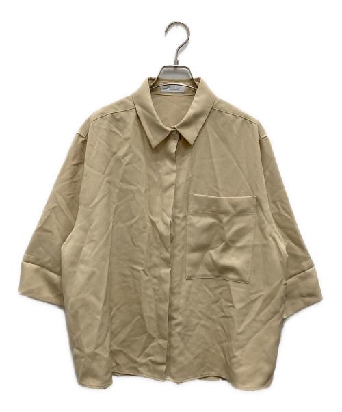 INED（イネド）INED (イネド) 辛口モードなワイドスリーブシャツ ベージュ サイズ:15 未使用品の古着・服飾アイテム