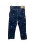 KEBOZ (ケボズ) FREAK'S STORE (フリークスストア) NICK GEAR (ニックギア) Flower&Embroidery Logo DENIM/フラワー・アンド・エンブロイダリー・ロゴ・デニム ブルー サイズ:M：7000円