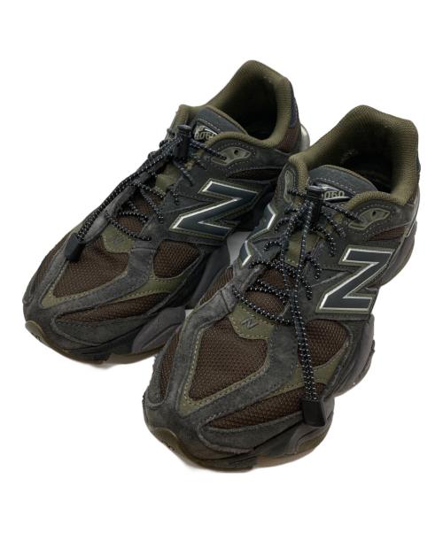 NEW BALANCE（ニューバランス）NEW BALANCE (ニューバランス) 9060ローカットスニーカー ブラウン×オリーブ サイズ:26.5の古着・服飾アイテム