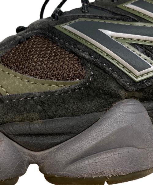 NEW BALANCE（ニューバランス）NEW BALANCE (ニューバランス) 9060ローカットスニーカー ブラウン×オリーブ サイズ:26.5の古着・服飾アイテム