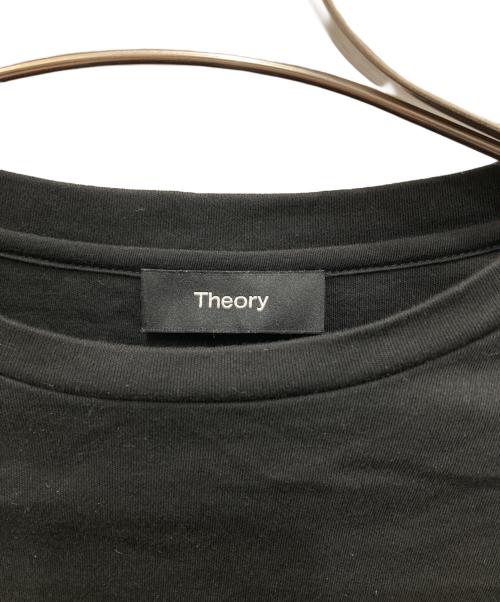 theory（セオリー）theory (セオリー) Clinton Knit 2 Shirt Tail Tee ブラック サイズ:Pの古着・服飾アイテム