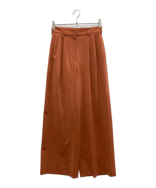 BALLSEY（ボールジィ）BALLSEY (ボールジィ) ポリエステルツイル2タックスラックスパンツ オレンジ サイズ:34の古着・服飾アイテム