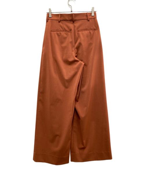 BALLSEY（ボールジィ）BALLSEY (ボールジィ) ポリエステルツイル2タックスラックスパンツ オレンジ サイズ:34の古着・服飾アイテム