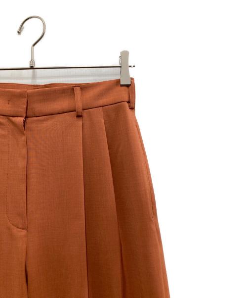 BALLSEY（ボールジィ）BALLSEY (ボールジィ) ポリエステルツイル2タックスラックスパンツ オレンジ サイズ:34の古着・服飾アイテム
