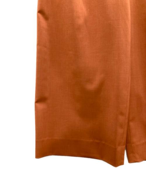 BALLSEY（ボールジィ）BALLSEY (ボールジィ) ポリエステルツイル2タックスラックスパンツ オレンジ サイズ:34の古着・服飾アイテム