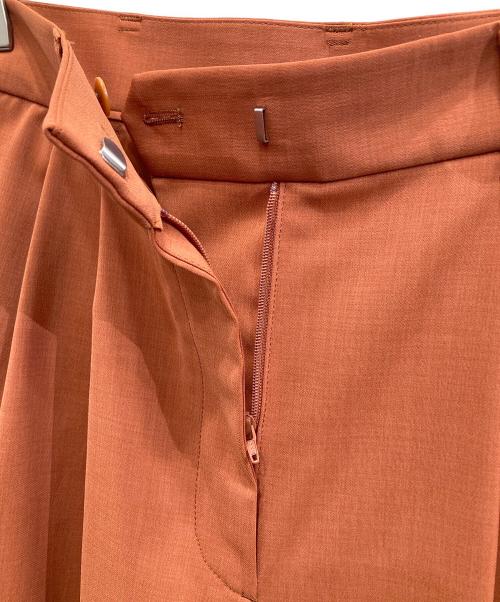 BALLSEY（ボールジィ）BALLSEY (ボールジィ) ポリエステルツイル2タックスラックスパンツ オレンジ サイズ:34の古着・服飾アイテム