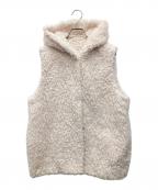 YORIヨリ）の古着「プードルフードジレ」｜アイボリー