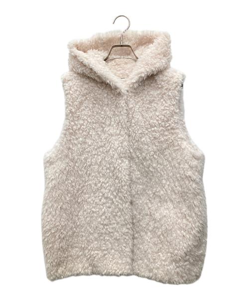 YORI（ヨリ）yori (ヨリ) プードルフードジレ アイボリー サイズ:Fの古着・服飾アイテム