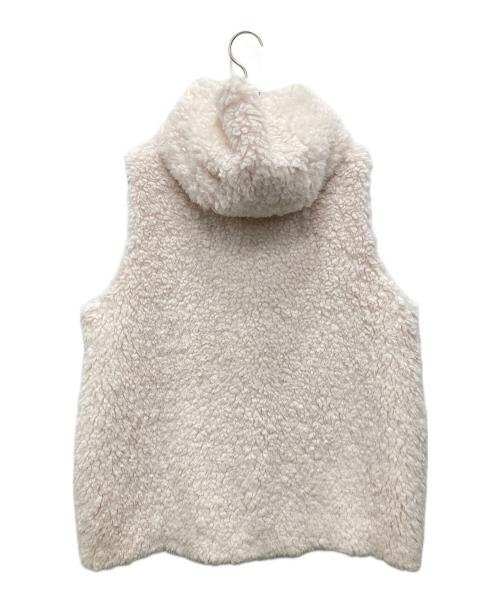 YORI（ヨリ）yori (ヨリ) プードルフードジレ アイボリー サイズ:Fの古着・服飾アイテム