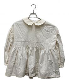 YORI（ヨリ）の古着「フラットカラーティアード ブラウス」｜アイボリー