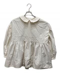 美品 St.cecilia セントセシリア ペプラム ヨットブラウス STA2401501 サイズF ブルー レディース 古着 中古 USED 美品 St.cecilia セントセシリア ペプラム ヨットブラウス STA2401501
