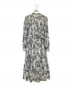 eimy istoireエイミーイストワール）の古着「ブラウスワンピース」｜ホワイト×ブラック