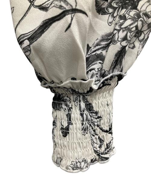 eimy istoire（エイミーイストワール）eimy istoire (エイミーイストワール) ブラウスワンピース ホワイト×ブラック サイズ:不明（実寸をご確認ください）の古着・服飾アイテム