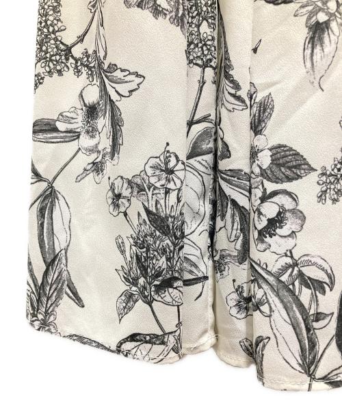 eimy istoire（エイミーイストワール）eimy istoire (エイミーイストワール) ブラウスワンピース ホワイト×ブラック サイズ:不明（実寸をご確認ください）の古着・服飾アイテム