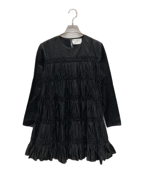 merlette（マーレット）merlette (マーレット) MARTEL PLEATED DARK CHAMBRAY ブラック サイズ:XXS 未使用品の古着・服飾アイテム