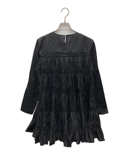 merlette（マーレット）merlette (マーレット) MARTEL PLEATED DARK CHAMBRAY ブラック サイズ:XXS 未使用品の古着・服飾アイテム