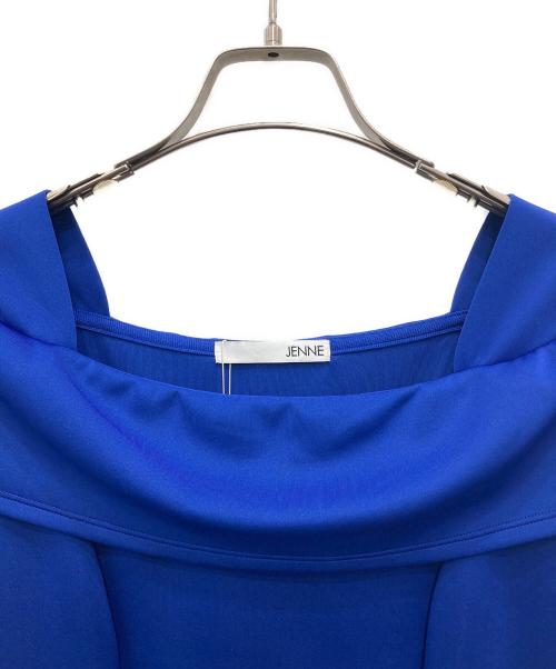 JENNE（ジェンヌ）JENNE (ジェンヌ) 3キロ見えオフショルワンピース ブルー サイズ:S 未使用品の古着・服飾アイテム