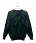 WACKO MARIA (ワコマリア) LEAF JACQUARD SWEATER/リーフ ジャカード セーター グリーン×ブラック サイズ:M：15000円