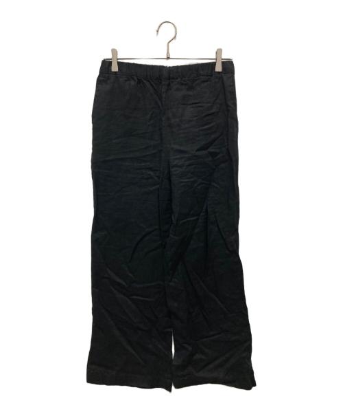 JOURNAL STANDARD relume（ジャーナルスタンダード レリューム）JOURNAL STANDARD relume (ジャーナルスタンダード レリューム) 麻スリットイージーパンツ ブラック サイズ:38の古着・服飾アイテム