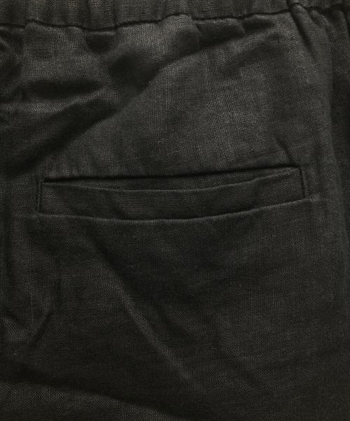 JOURNAL STANDARD relume（ジャーナルスタンダード レリューム）JOURNAL STANDARD relume (ジャーナルスタンダード レリューム) 麻スリットイージーパンツ ブラック サイズ:38の古着・服飾アイテム