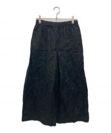 JOURNAL STANDARD（ジャーナルスタンダード）の古着「リネン タックキュロット」｜ブラック