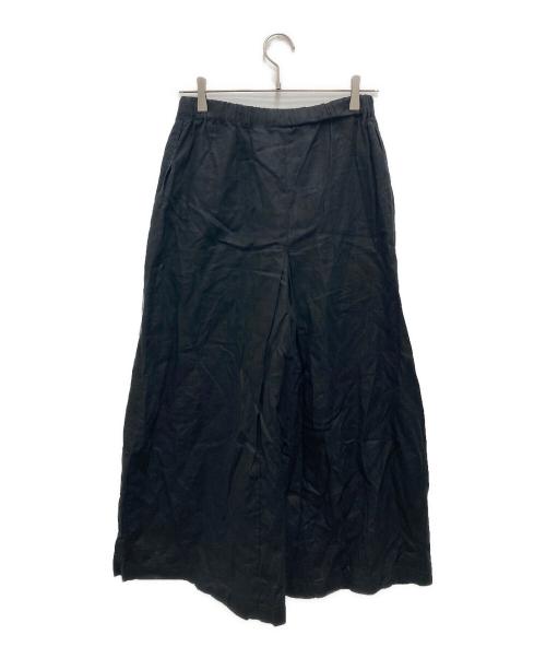 JOURNAL STANDARD（ジャーナルスタンダード）JOURNAL STANDARD (ジャーナルスタンダード) リネン タックキュロット ブラック サイズ:36の古着・服飾アイテム