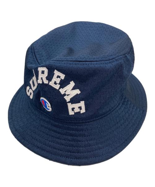 SUPREME（シュプリーム）SUPREME (シュプリーム) Champion (チャンピオン) Mesh Crusher Hat/メッシュクラッシャーハット ネイビー サイズ:LARGE/X-LARGEの古着・服飾アイテム
