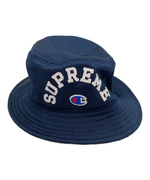 SUPREME（シュプリーム）SUPREME (シュプリーム) Champion (チャンピオン) Mesh Crusher Hat/メッシュクラッシャーハット ネイビー サイズ:LARGE/X-LARGEの古着・服飾アイテム