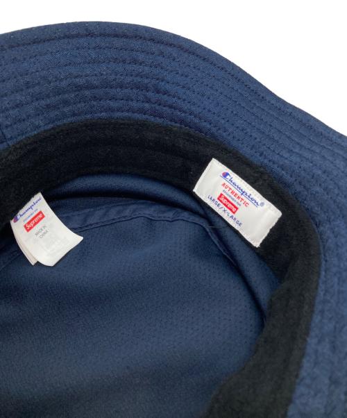 SUPREME（シュプリーム）SUPREME (シュプリーム) Champion (チャンピオン) Mesh Crusher Hat/メッシュクラッシャーハット ネイビー サイズ:LARGE/X-LARGEの古着・服飾アイテム