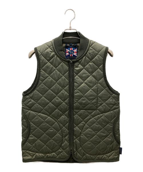 LAVENHAM（ラベンハム）LAVENHAM (ラベンハム) TELFORD/キルティングベスト オリーブ サイズ:Mの古着・服飾アイテム