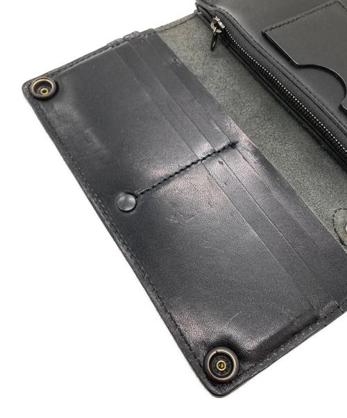 KADOYA（カドヤ）KADOYA (カドヤ) SADDLE LONG WALLET/サドル ロング ウォレット ブラックの古着・服飾アイテム