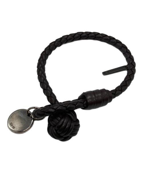 BOTTEGA VENETA（ボッテガベネタ）BOTTEGA VENETA (ボッテガベネタ) イントレチャートブレスレット ブラウンの古着・服飾アイテム