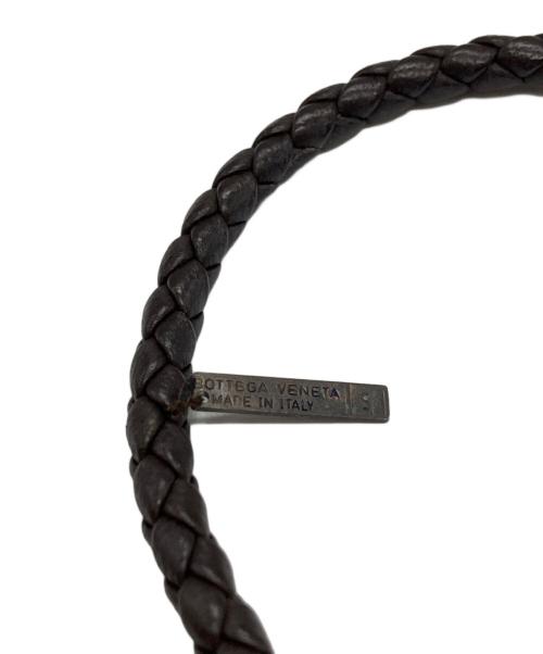 BOTTEGA VENETA（ボッテガベネタ）BOTTEGA VENETA (ボッテガベネタ) イントレチャートブレスレット ブラウンの古着・服飾アイテム