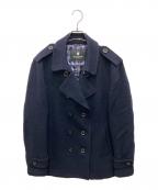 BLACK LABEL CRESTBRIDGEブラックレーベル クレストブリッジ）の古着「Pコート」｜ネイビー