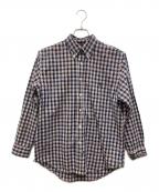 POLO COUNTRYポロカントリー）の古着「90’Sチェックシャツ」｜ネイビー×ベージュ