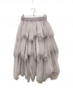 eimy istoireエイミーイストワール）の古着「ボリュームチュールスカート」｜グレー