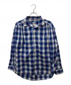 AiEエーアイイー）の古着「オンブレチェックシャツ」｜ブルー