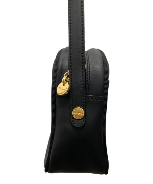 Salvatore Ferragamo（サルヴァトーレ フェラガモ）Salvatore Ferragamo (サルヴァトーレ フェラガモ) ヴァラリボンショルダーバッグ ブラックの古着・服飾アイテム