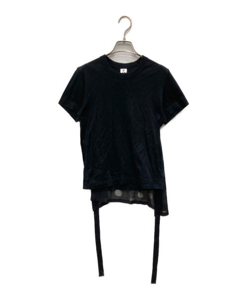 noir kei ninomiya（ノワール ケイ ニノミヤ）noir kei ninomiya (ノワール ケイ ニノミヤ) COMME des GARCONS (コムデギャルソン) バックドットデザインカットソー ブラック サイズ:Sの古着・服飾アイテム