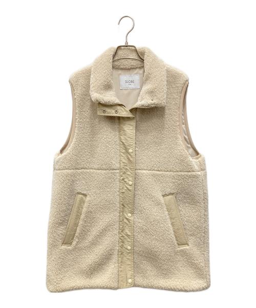 SLOBE IENA（スローブ イエナ）SLOBE IENA (スローブ イエナ) ECOPELボアベスト ベージュ サイズ:表記無し(実寸ご確認ください）の古着・服飾アイテム