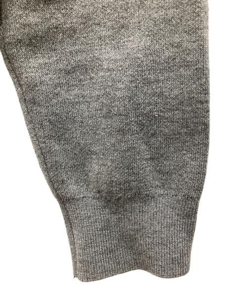 NKNIT（ンニット）NKNIT (ンニット) logo KNIT cardigan/ロゴ ニット カーディガン グレー サイズ:FREEの古着・服飾アイテム