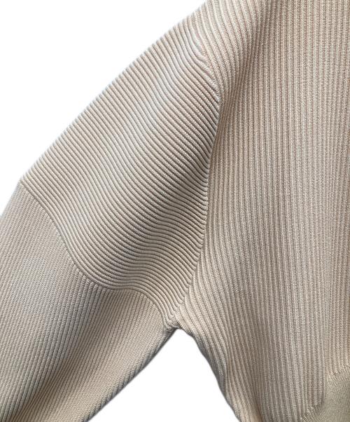 CLANE（クラネ）CLANE (クラネ) CURVE SLEEVE KNIT CARDIGAN/カーブ スリーブ ニット カーディガン イエロー サイズ:1の古着・服飾アイテム