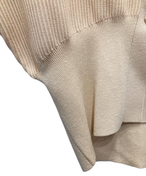 CLANE（クラネ）CLANE (クラネ) CURVE SLEEVE KNIT CARDIGAN/カーブ スリーブ ニット カーディガン イエロー サイズ:1の古着・服飾アイテム