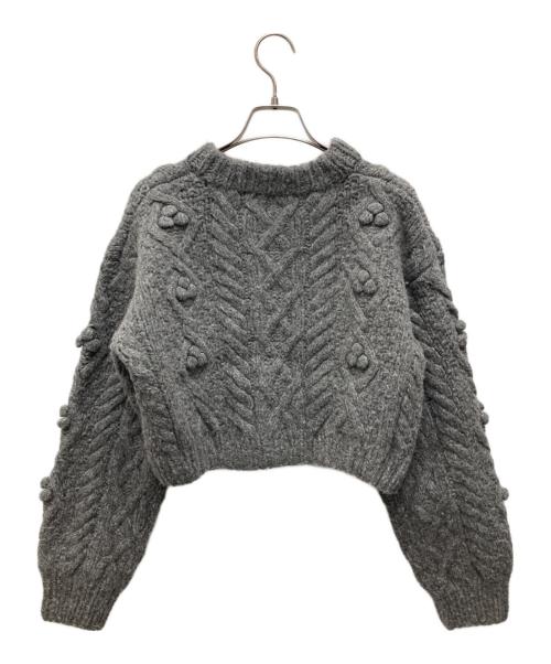 NKNIT（ンニット）NKNIT (ンニット) ショート丈ニット グレー サイズ:1の古着・服飾アイテム