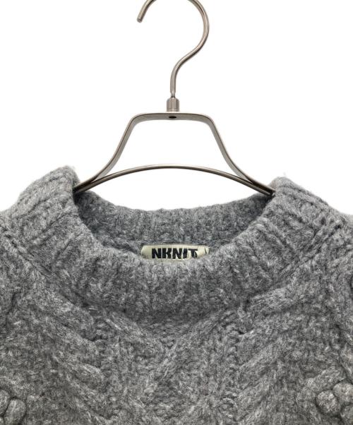 NKNIT（ンニット）NKNIT (ンニット) ショート丈ニット グレー サイズ:1の古着・服飾アイテム